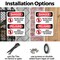 Signmission Do Not Enter High Voltage Bilingual Danger Sign, Plastic, 7in W x 10in L, 2PK OS-2PACK-DS-P-710-VS-1134 - alternate 6